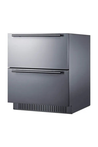 Summit SPR275OS2DCSSADA 27" Wide ADA Compliant Built-In 2-Drawer Outdoor All-Refrigerator, 4.83 cu.ft. 