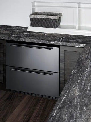 Summit SPR3032DADA 30" Wide ADA Height 2 Drawer All-Refrigerator with Panel-Ready Drawers, 5.42 cu.ft.