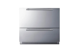 Summit SPR36332D 36" Wide Built-In 2-Drawer Outdoor All-Refrigerator in Stainless Steel