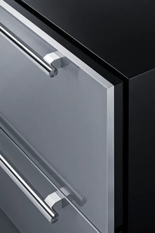 Summit SPR36332D 36" Wide Built-In 2-Drawer Outdoor All-Refrigerator in Stainless Steel