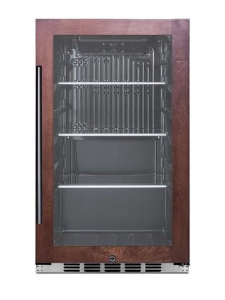 Summit SPR488BOSCSSPNR 19" Wide Shallow-Depth Outdoor Beverage Center with Panel-Ready Door, 3.1 cu.ft.,  (Panel Not Included)