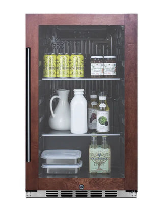 Summit SPR488BOSCSSPNR 19" Wide Shallow-Depth Outdoor Beverage Center with Panel-Ready Door, 3.1 cu.ft.,  (Panel Not Included)