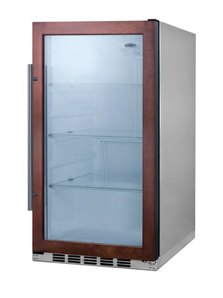 Summit SPR489OSCSSPNR 19" Wide Shallow-Depth Outdoor Beverage Center, Panel-Ready Door Trim, 3.1 cu.ft. (Panel Not Included)