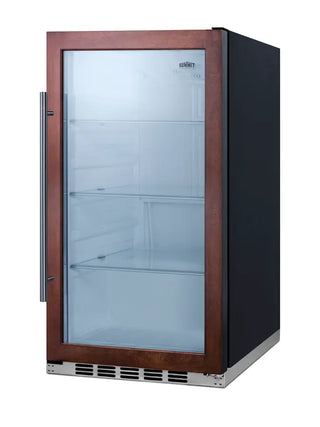 Summit SPR489OSPNR 19" Wide Shallow-Depth Outdoor Beverage Center, Panel-Ready Door Trim, 3.1 cu.ft. (Panel Not Included)