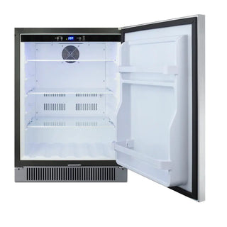 Summit SPR623OS 24" Wide Outdoor All-Refrigerator with Stainless Steel Door, 4.6 cu.ft.