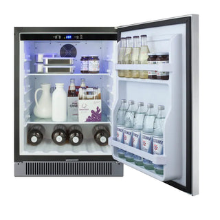 Summit SPR623OS 24" Wide Outdoor All-Refrigerator with Stainless Steel Door, 4.6 cu.ft.