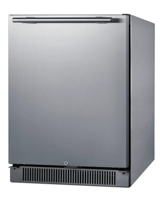Summit SPR623OSCSS 24" Wide Outdoor All-Refrigerator with Stainless Steel Door and Cabinet, 4.6 cu.ft.