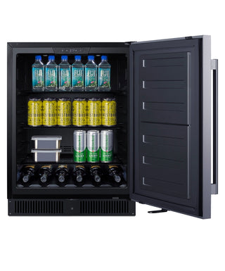 Summit SPR624OSLHD 24" Wide Outdoor All-Refrigerator, ADA Compliant, Left Hand, 4.3 cu.ft.