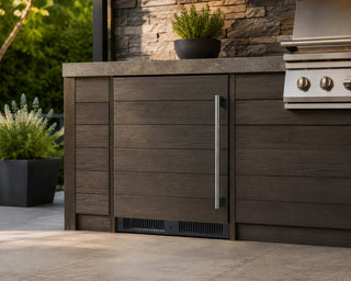 Summit SPR627OSPNRLHD 24" Wide Outdoor All-Refrigerator, Panel-Ready, Left Hand Door, (Panel Not Included) 