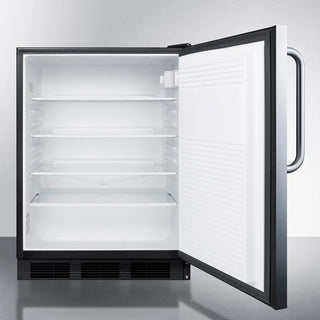 Summit SPR7BOSST 24" Wide Outdoor All-Refrigerator with Stainless Steel Construction, 5.5 cu.ft.