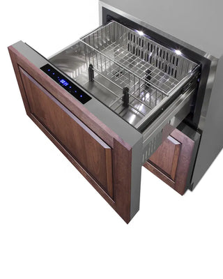 Summit SPRF34D 24" Wide 2-Drawer Refrigerator-Freezer with Panel-Ready Drawers, 3.9 cu.ft.