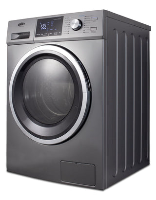 Summit SPWD2203P 24" Wide 115V All-In-One Washer - Dryer Combo in Stainless Steel 