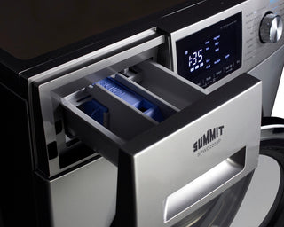 Summit SPWD2203P 24" Wide 115V All-In-One Washer - Dryer Combo in Stainless Steel 