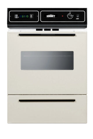 Summit STM7212KW 24" Wide Gas Wall Oven in Bisque