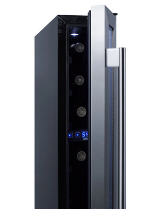 Summit SWC007 6" Wide Built-In 7-Bottle Beverage Cellar