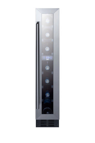 Summit SWC007 6" Wide Built-In 7-Bottle Beverage Cellar