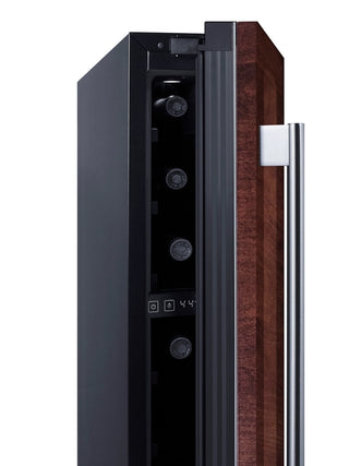 Summit SWC008PNR 6" Wide Built-In 7-Bottle Panel-Ready Beverage Cellar, (Panel Not Included) 
