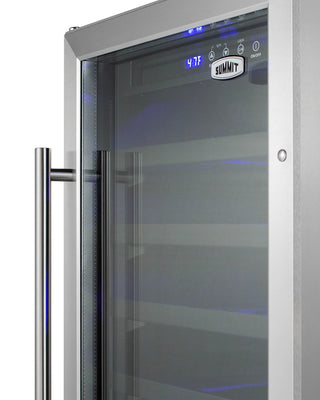 Summit SWC1840BADA 18" Wide ADA Compliant Built-In 34-Bottle Beverage Cellar