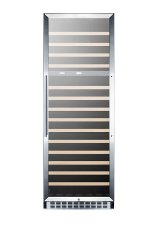 Summit SWC1966CSS 24" Wide 160-Bottle Dual-Zone Beverage Cellar in Stainless Steel