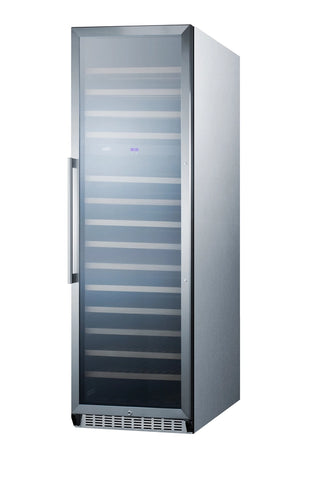 Summit SWC1966CSS 24" Wide 160-Bottle Dual-Zone Beverage Cellar in Stainless Steel