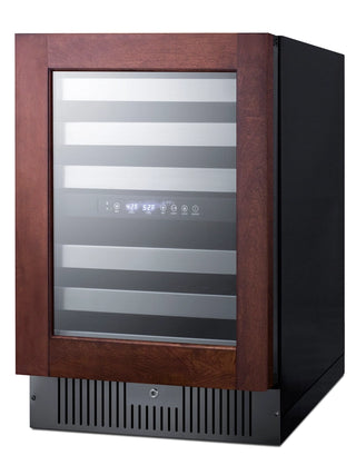 Summit SWC532BLBISTPNR 24" Wide Panel-Ready Built-In Dual-Zone 46-Bottle Beverage Cellar, (Panel Not Included)