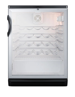 Summit SWC6GBL 24" Wide 36-Bottle Commercial Freestanding Beverage Cellar