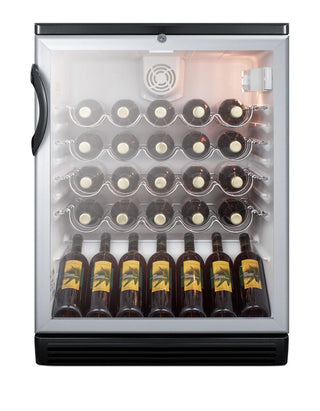 Summit SWC6GBL 24" Wide 36-Bottle Commercial Freestanding Beverage Cellar