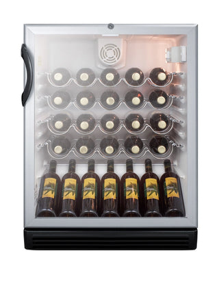 Summit SWC6GBLADA 24" Wide ADA Compliant 36-Bottle Commercial Freestanding Beverage Cellar, 5.5 cu.ft. 