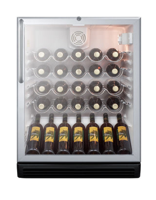 Summit SWC6GBLCSSADA 24" Wide ADA Compliant 36-Bottle Commercial Built-In Beverage Cellar, 5.5 cu.ft. 