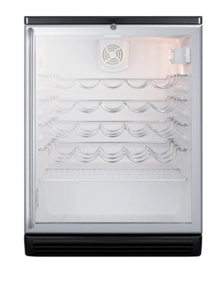 Summit SWC6GBLSH 24" Wide 36-Bottle Commercial Freestanding Beverage Cellar, 5.5 cu.ft. 