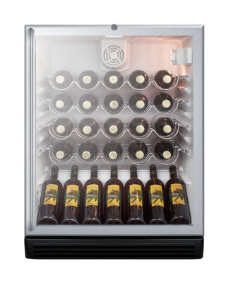 Summit SWC6GBLSHADA 24" Wide ADA Compliant 36-Bottle Commercial Freestanding Beverage  Cellar, 5.5 cu.ft. 
