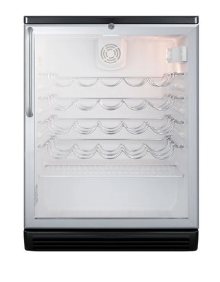 Summit SWC6GBLTB 24" Wide 36-Bottle Commercial Freestanding Beverage Cellar, 5.5 cu.ft. 