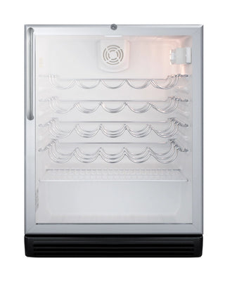 Summit SWC6GBLTBADA 24" Wide ADA Compliant 36-Bottle Commercial Freestanding Beverage Cellar 