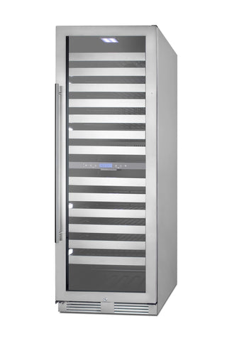 Summit SWCP2163CSS 24" Wide Dual-Zone 163-Bottle Stainless Steel Beverage Cellar