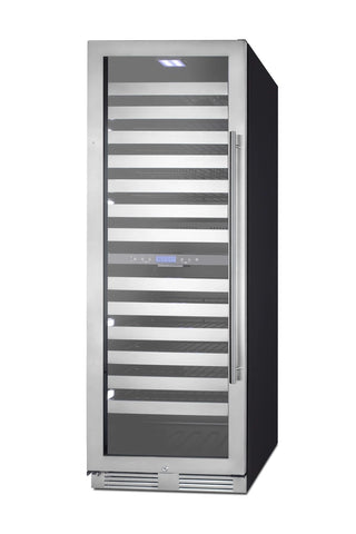 Summit SWCP2163LHD 24" Wide Left-Hand Dual-Zone 163-Bottle Beverage Cellar