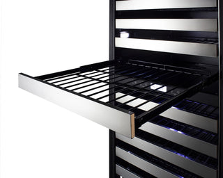 Summit SWCP2163LHD 24" Wide Left-Hand Dual-Zone 163-Bottle Beverage Cellar