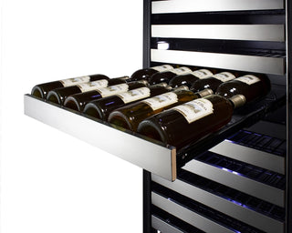 Summit SWCP2163LHD 24" Wide Left-Hand Dual-Zone 163-Bottle Beverage Cellar