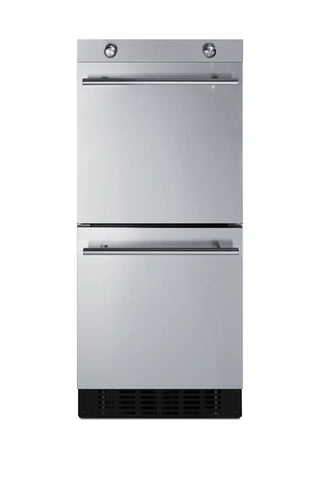 Summit TD15SD 15" Wide Slide-Out Storage Drawer (Stainless Steel)