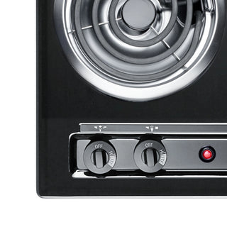 Summit TEL05 30" Wide 4-Burner Electric Coil Cooktop in Black, Made in the USA