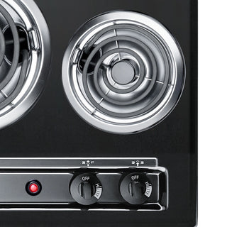 Summit TEL05 30" Wide 4-Burner Electric Coil Cooktop in Black, Made in the USA