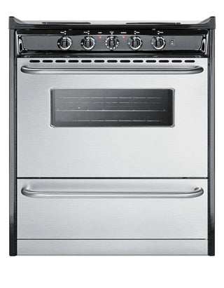 Summit TEM210BRWY 30" Wide Electric Coil Range in Stainless Steel
