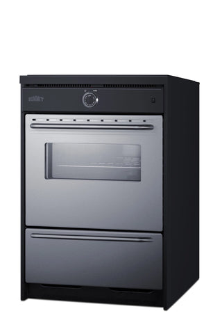 Summit TEM665BW 24" Wide Induction Range in Stainless Steel, Made in the USA