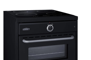 Summit TEM665CW 24" Wide Induction Range in Black, Made in the USA 