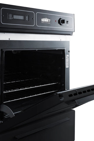 Summit TEM715DK 24" Wide 115V Electric Wall Oven, Black, Made in the USA