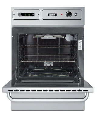 Summit TEM755BKW 24" Wide 115V Electric Wall Oven in Stainless Steel