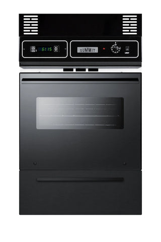 Summit TKW700 24" Wall Oven Height Extension Trim Kit in Black