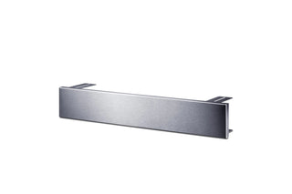 Summit TKWO24 stainless filler trim, angled view showing mounting brackets