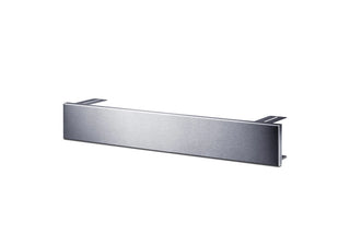 Summit TKWO27 stainless steel filler trim, angled view showing mounting brackets