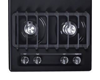 Summit TNL05IP 30" 4-Burner Gas Cooktop with Battery Start Ignition in Black