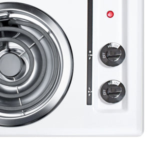 Summit WEL05 30" 4-Burner Electric Coil Cooktop 220V in White